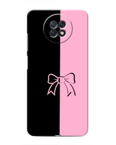 Чехол для Xiaomi Redmi Note 9T с картинкой «Половинки банта»