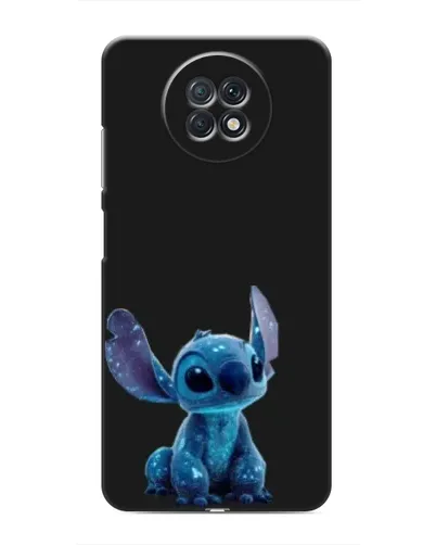 Чехол для Xiaomi Redmi Note 9T с картинкой «Стич на черном»