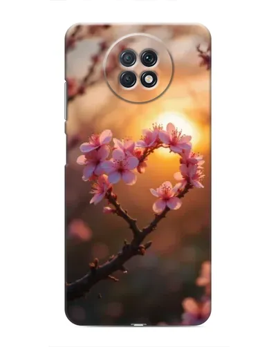 Чехол для Xiaomi Redmi Note 9T с картинкой «Розовый цвет сердце на фоне заката» Чехол для Xiaomi Redmi Note 9T с картинкой «Розовый цвет сердце на фоне заката»