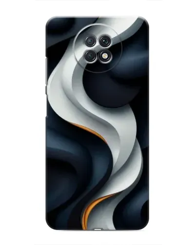 Чехол для Xiaomi Redmi Note 9T с картинкой «Объемные черно-белые ленты» Чехол для Xiaomi Redmi Note 9T с картинкой «Объемные черно-белые ленты»