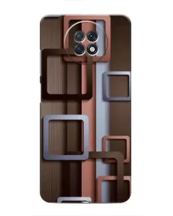 Чохол для Xiaomi Redmi Note 9T з картинкою «Коричневі об'ємні квадрати» Чохол для Xiaomi Redmi Note 9T з картинкою «Коричневі об'ємні квадрати»