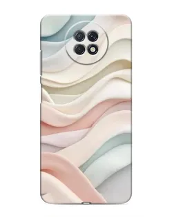 Чехол для Xiaomi Redmi Note 9T с картинкой «Пастельные нежные волны»