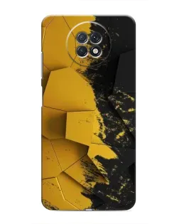 Чехол для Xiaomi Redmi Note 9T с картинкой «Золотые осколки геометрии»