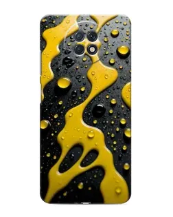 Чехол для Xiaomi Redmi Note 9T с картинкой «Жидкое желтое золото»