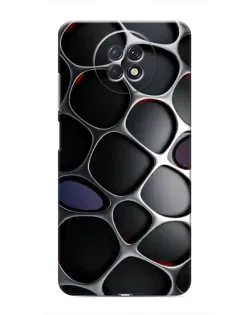 Чехол для Xiaomi Redmi Note 9T с картинкой «Объемная темная решетка»