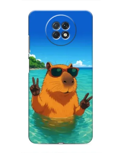 Чехол для Xiaomi Redmi Note 9T с картинкой «Морская капибара» Чехол для Xiaomi Redmi Note 9T с картинкой «Морская капибара»