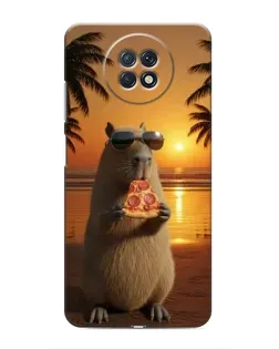 Чохол для Xiaomi Redmi Note 9T з картинкою «Капібара з піцою» Чохол для Xiaomi Redmi Note 9T з картинкою «Капібара з піцою»