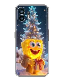 Чехол для Xiaomi Redmi R70m с картинкой «Рождественский Спанч Боб»