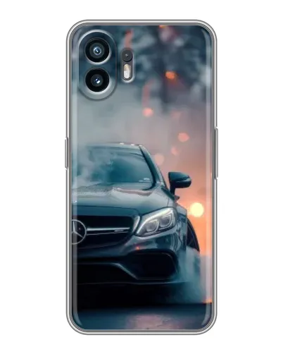 Чехол для Xiaomi Redmi R70m с картинкой «Mercedes — ночной город»