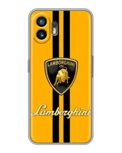 Чехол для Xiaomi Redmi R70m с картинкой «Lamborghini Stripe желтый»