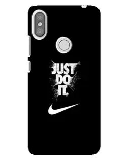 Чехол для Xiaomi Redmi S2 с картинкой «Текстовый принт Nike»