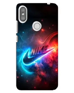 Чехол для Xiaomi Redmi S2 с картинкой «Огненный логотип Nike»