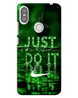 Чехол для Xiaomi Redmi S2 с картинкой «Зеленый неоновый Nike»