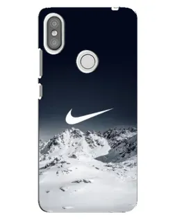Чехол для Xiaomi Redmi S2 с картинкой «Nike — зимние горы»