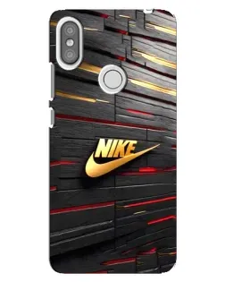 Чехол для Xiaomi Redmi S2 с картинкой «Золотой Nike на металле»