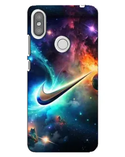 Чехол для Xiaomi Redmi S2 с картинкой «Космический Nike Swoosh»