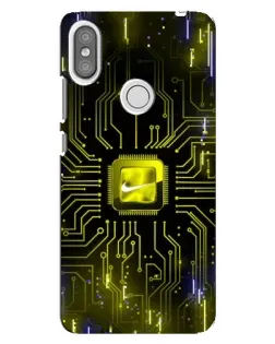 Чехол для Xiaomi Redmi S2 с картинкой «Nike — золотая искра»