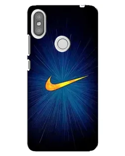 Чехол для Xiaomi Redmi S2 с картинкой «Синий пульс Nike»