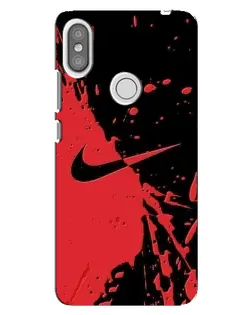 Чехол для Xiaomi Redmi S2 с картинкой «Красные брызги Nike»