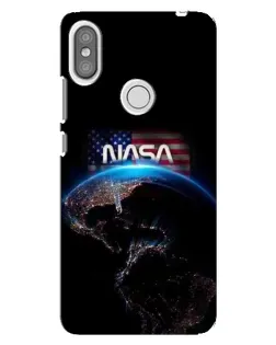 Чехол для Xiaomi Redmi S2 с картинкой «Земля из космоса NASA»
