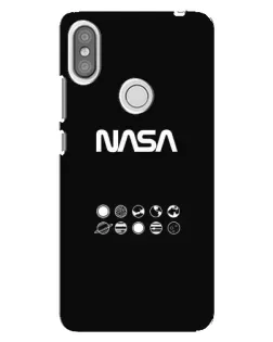 Чехол для Xiaomi Redmi S2 с картинкой «NASA — технический принт»