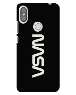 Чехол для Xiaomi Redmi S2 с картинкой «NASA — вертикальный логотип»