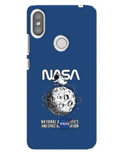 Чехол для Xiaomi Redmi S2 с картинкой «NASA — лунная миссия»