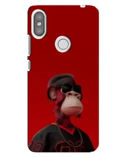 Чохол для Xiaomi Redmi S2 з картинкою «Bored Ape в червоному» Чохол для Xiaomi Redmi S2 з картинкою «Bored Ape в червоному»