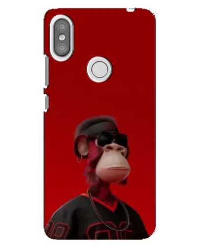 Чехол для Xiaomi Redmi S2 с картинкой «Bored Ape в красном» Чехол для Xiaomi Redmi S2 с картинкой «Bored Ape в красном»