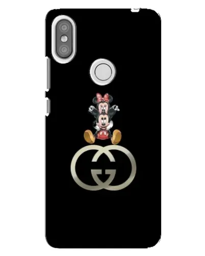 Чехол для Xiaomi Redmi S2 с картинкой «Минни Маус на лого»