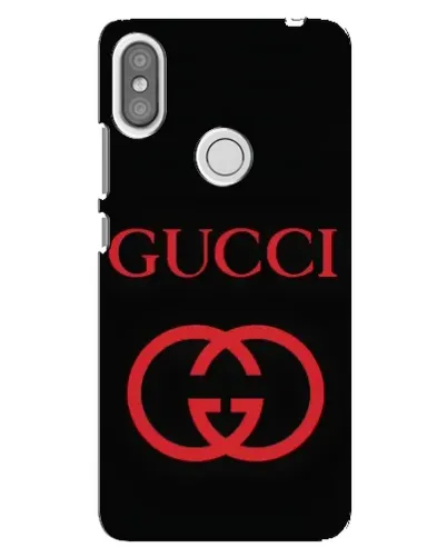Чехол для Xiaomi Redmi S2 с картинкой «Gucci — красный логотип»