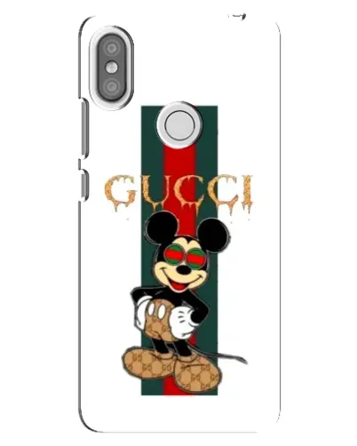 Чехол для Xiaomi Redmi S2 с картинкой «Микки Маус Gucci — полосы»