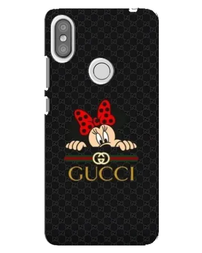 Чехол для Xiaomi Redmi S2 с картинкой «Минни Маус Gucci — черный»