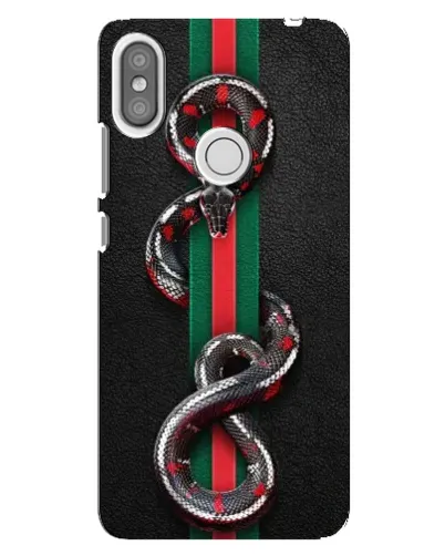 Чехол для Xiaomi Redmi S2 с картинкой «Gucci — змея на полосе» Чехол для Xiaomi Redmi S2 с картинкой «Gucci — змея на полосе»