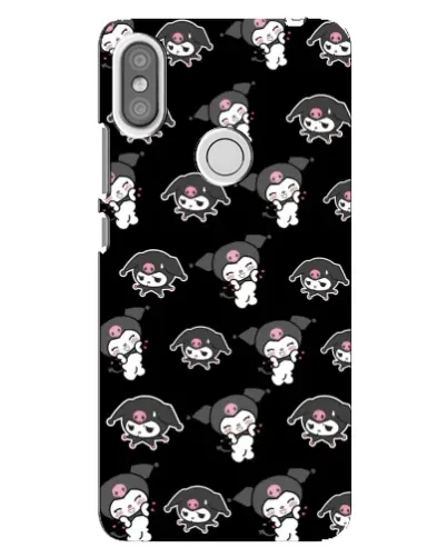 Чехол для Xiaomi Redmi S2 с картинкой «Черный паттерн Kuromi» Чехол для Xiaomi Redmi S2 с картинкой «Черный паттерн Kuromi»
