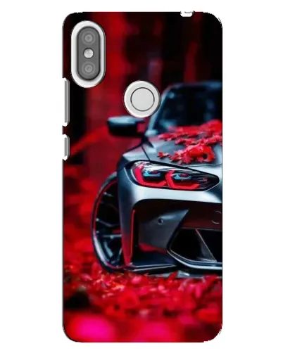 Чехол для Xiaomi Redmi S2 с картинкой «Спортивная BMW и цветы» Чехол для Xiaomi Redmi S2 с картинкой «Спортивная BMW и цветы»