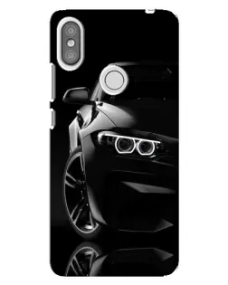 Чехол для Xiaomi Redmi S2 с картинкой «Черная BMW — профиль»