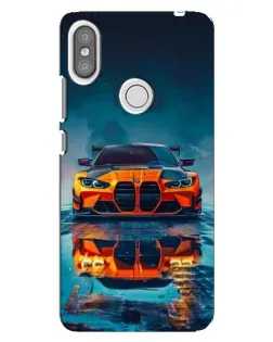 Чехол для Xiaomi Redmi S2 с картинкой «BMW — золотая эмблема»