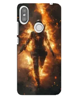 Чехол для Xiaomi Redmi S2 с картинкой «BMW — скорость в дожде»