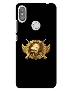 Чехол для Xiaomi Redmi S2 с картинкой «PUBG — оранжевый градиент»