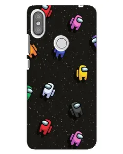 Чехол для Xiaomi Redmi S2 с картинкой «Космический паттерн Among Us»