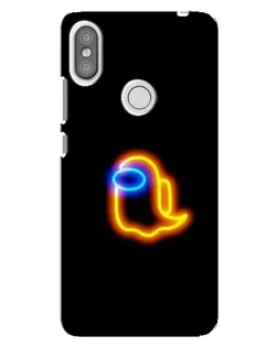 Чехол для Xiaomi Redmi S2 с картинкой «Among Us неоновое сияние»