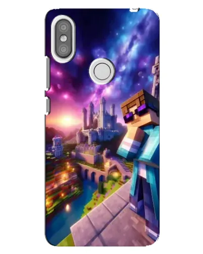 Чехол для Xiaomi Redmi S2 с картинкой «Стив и космос» Чехол для Xiaomi Redmi S2 с картинкой «Стив и космос»