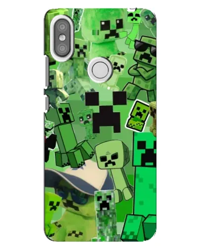 Чехол для Xiaomi Redmi S2 с картинкой «Криперы Minecraft» Чехол для Xiaomi Redmi S2 с картинкой «Криперы Minecraft»