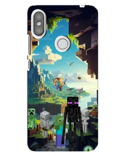 Чохол для Xiaomi Redmi S2 з картинкою «Ендермен у лісі» Чохол для Xiaomi Redmi S2 з картинкою «Ендермен у лісі»