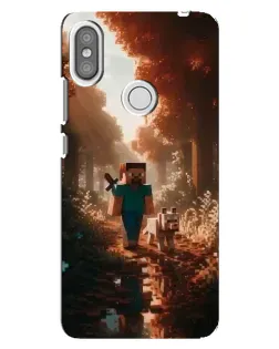 Чохол для Xiaomi Redmi S2 з картинкою «Стів у лісі» Чохол для Xiaomi Redmi S2 з картинкою «Стів у лісі»