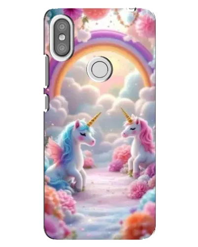 Чехол для Xiaomi Redmi S2 с картинкой «Радуга и единороги» Чехол для Xiaomi Redmi S2 с картинкой «Радуга и единороги»