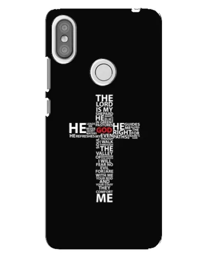 Чехол для Xiaomi Redmi S2 с картинкой «Текстовый крест» Чехол для Xiaomi Redmi S2 с картинкой «Текстовый крест»