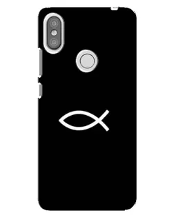Чехол для Xiaomi Redmi S2 с картинкой «Символ рыбы Jesus»