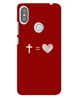 Чехол для Xiaomi Redmi S2 с картинкой «Уравнение любви»